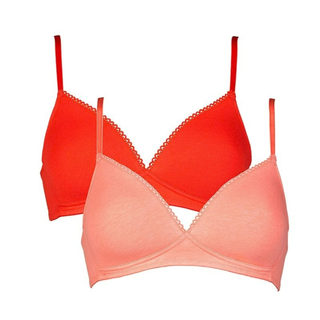 After Eden 2 Pack Cotton Wireless Teenage Bras