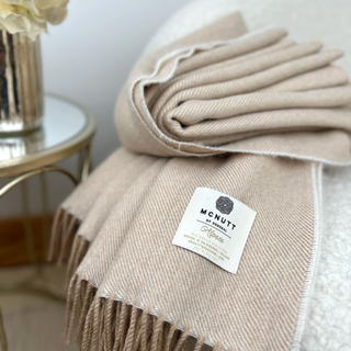 McNutt Alpaca Almond Throw