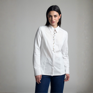 Tinta White Shirt With Front Detail