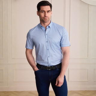 Man in Shirt and Jeans 
