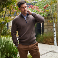 Load image into Gallery viewer, Andre &quot;Inch&quot; Textured Cotton 1/2 Zip
