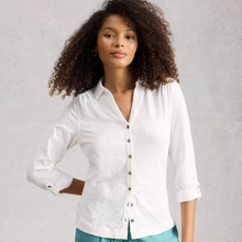 Load image into Gallery viewer, Lady in Shirt on Grey Background 
