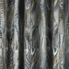 Load image into Gallery viewer, Close-up of patterned fabric with leaf design in gray, white, and brown.
