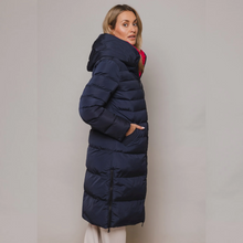 Load image into Gallery viewer, Rino &amp; Pelle Keila Reversible Coat | Navy - Barberry / Stone - Black
