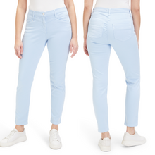 Load image into Gallery viewer, Betty Barclay 7/8 Trousers | Light Blue / White / Pink
