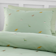 Load image into Gallery viewer, Bianca Embroidered Dinosaur Duvet Set
