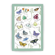 Load image into Gallery viewer, Meadow Butterflies Cotton Tea Towel
