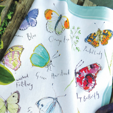 Load image into Gallery viewer, Meadow Butterflies Cotton Tea Towel

