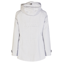 Load image into Gallery viewer, Back of Barbara Lebek Jacket in Denim, with a white background.
