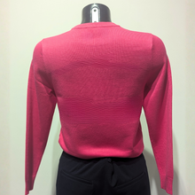 Load image into Gallery viewer, Pink long-sleeve top on a mannequin against a plain background
