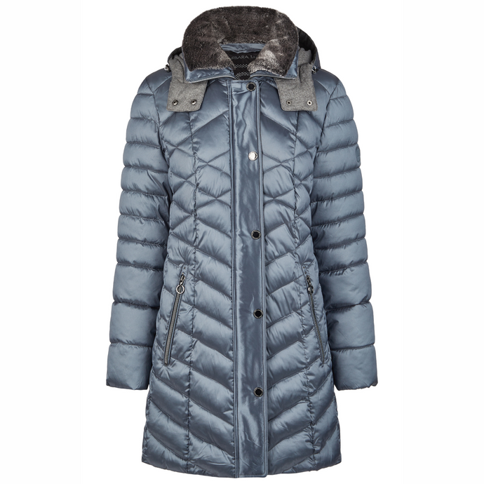 Puffa Coat on White Background 