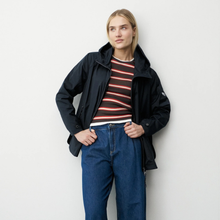 Load image into Gallery viewer, Lady in Navy Jacket with Jeans 
