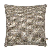 Load image into Gallery viewer, Front side of cushion showing tweed detail

