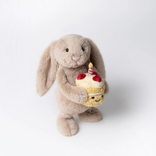 Load image into Gallery viewer, Bunny Holding birthday cupcake 

