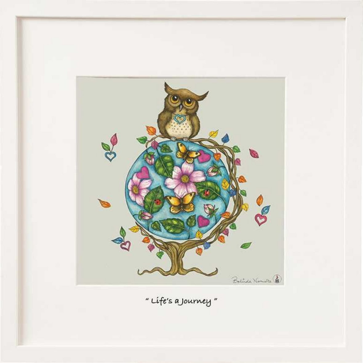 Lifes A Journey 6 x 6 | Belinda Northcote Frame