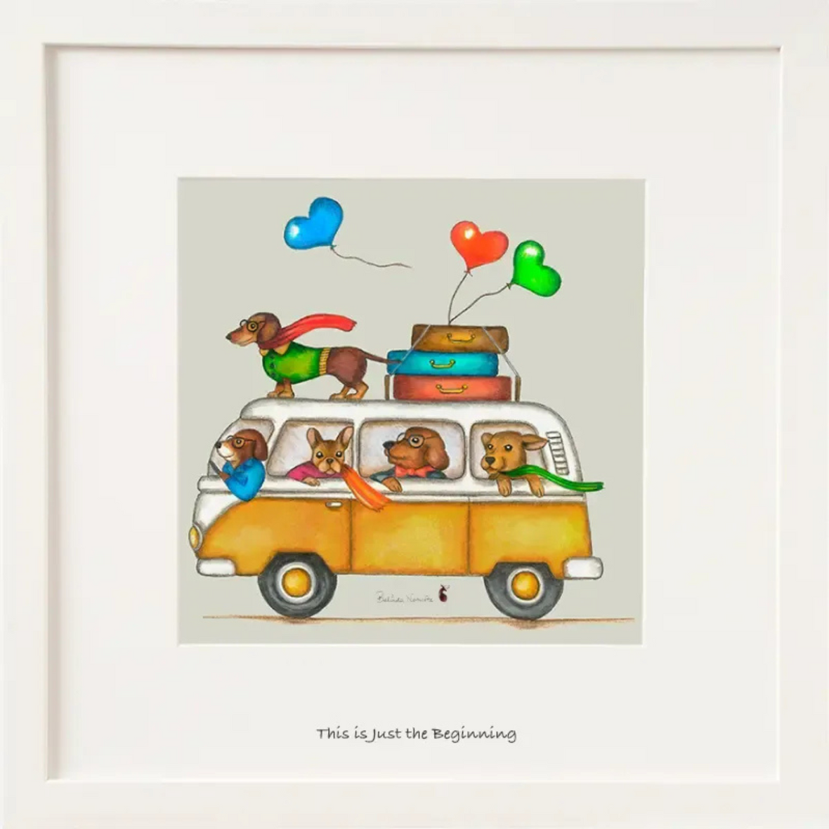 This Is Just The Beginning 6 x 6| Belinda Northcote Picture Frame