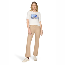 Load image into Gallery viewer, Full view of model wearing Betty Barclay T-Shirt, with white background.
