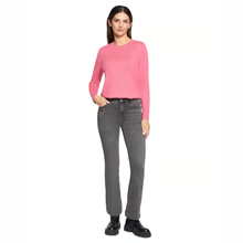 Load image into Gallery viewer, Full view of Model wearing Betty Barclay Basic Knit Jumper in Fruit Dove, with a white background.
