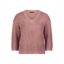 Load image into Gallery viewer, Pink knitted sweater on a white background

