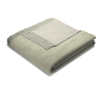 Folded Throw on White Background 
