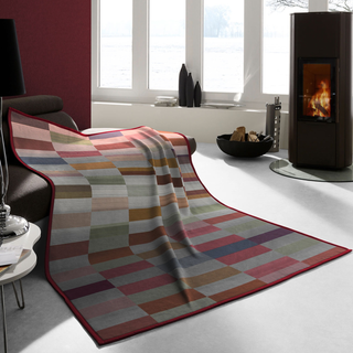 Biederlack Ombre Abstract Blocks Throw | 140x180cm