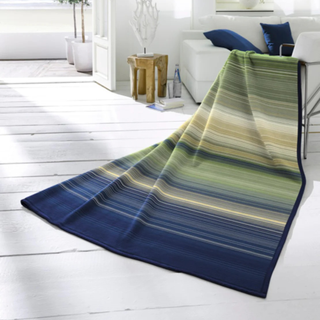 Biederlack Cotton Rich Ombre Stripe Green