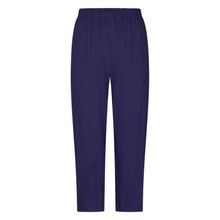 Load image into Gallery viewer, Navy blue pants on a white background
