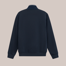 Load image into Gallery viewer, Back of Bugatti hybrid full zip, In Navy.
