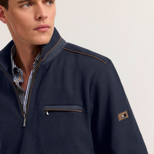 Load image into Gallery viewer, Navy Half zip jumper 
