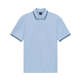 Polo shirt outline on white background 