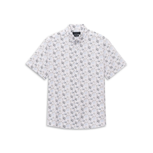 Load image into Gallery viewer, Short-sleeve shirt with a subtle pattern on a white background
