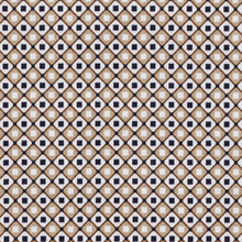 Load image into Gallery viewer, Patterned fabric with a geometric design in brown, black, and white.
