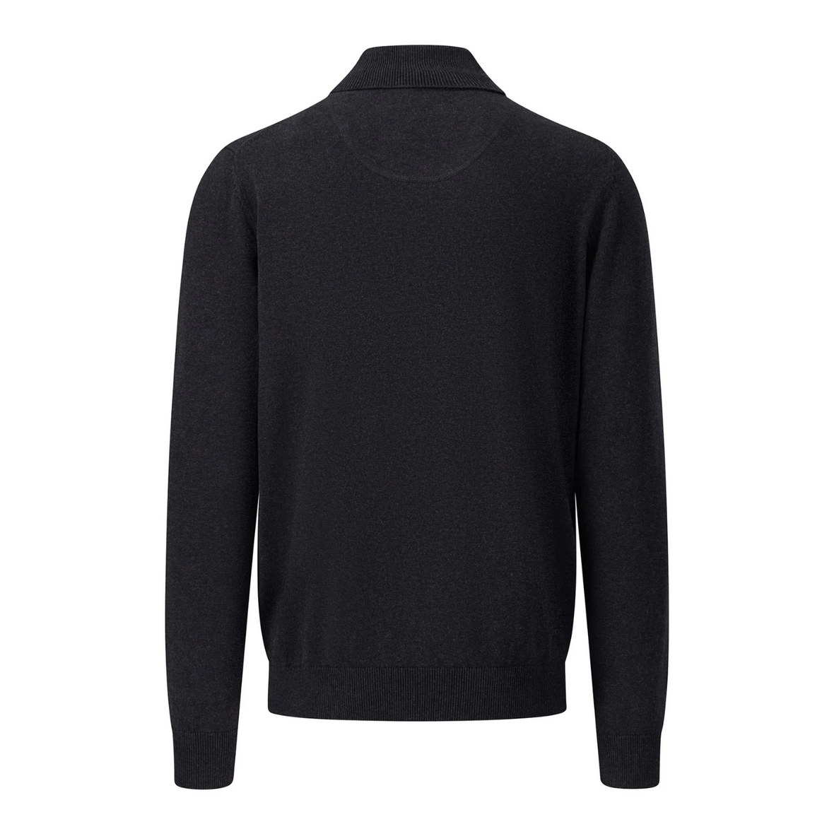 Product shot of the Charcoal Polo Neck from Fynch Hatton