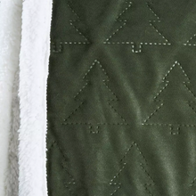 Load image into Gallery viewer, Cosy Soft Green Christmas Tree Throw 180x200
