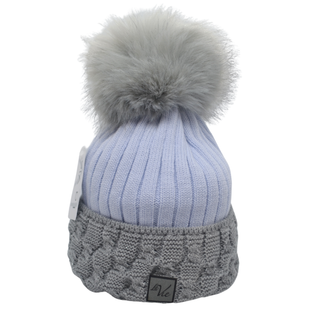 Celina Perfect Hat & Snood | Blue/Grey