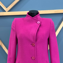 Load image into Gallery viewer, Christina Felix Fuchsia 3/4 Wool Coat
