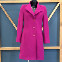 Load image into Gallery viewer, Christina Felix Fuchsia 3/4 Wool Coat
