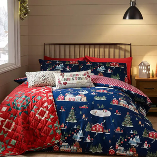 CL Christmas Ski Village Duvet Set