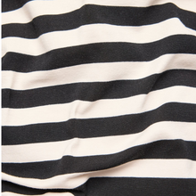 Load image into Gallery viewer, Close-up of black and white striped fabric

