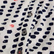 Load image into Gallery viewer, Close up of White Stuff Ann SS Jersey Shirt, with a light grey background.
