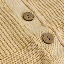 Load image into Gallery viewer, Close up of White Stuff Gigi Washed Cardi in light yellow, with a light grey background.
