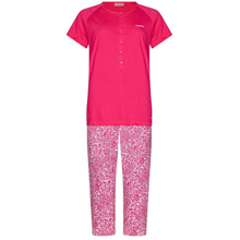 Load image into Gallery viewer, Pink pajama set with a patterned design on a white background
