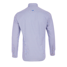 Load image into Gallery viewer, Long-sleeve shirt with a subtle pattern on a white background
