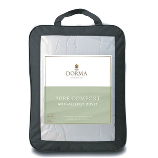 Dorma pure comfort anti-allergy duvet packaging on a white background