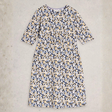 Load image into Gallery viewer, Floral patterned dress on a light gray background

