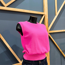 Load image into Gallery viewer, Twns The Label Sleeveless Round-Neck Jumper | Pink
