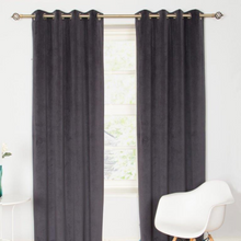 Load image into Gallery viewer, EA Delaney Velvet Elegance | Ring Top Ready Made Curtains
