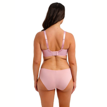 Load image into Gallery viewer, Woman wearing a pink bra and underwear set on a white background
