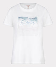 Load image into Gallery viewer, Esqualo T-shirt &quot;Summer&quot; | Off White Blue / Pink
