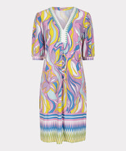 Load image into Gallery viewer, Esqualo ocean flower dress in print colour showing front of dress
